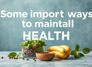 স্বাস্থ্যের জন্য গুরুত্বপূর্ণ কিছু উপায় Some important ways to maintain health